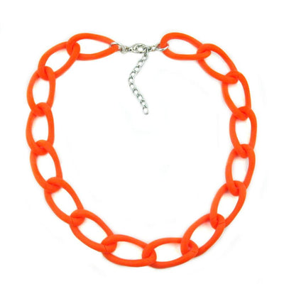 Necklace Wide Curb Chain Apricot-matt