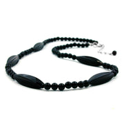 Necklace Black Beads 50cm