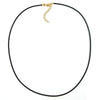 Necklace, 2mm, Rubber Band, Gold Plated Clasp, 40cm