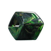 Scarf Bead Slanted Green Marbled