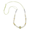 Necklace Beads Light-green-oliv