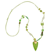 Necklace Green Beads