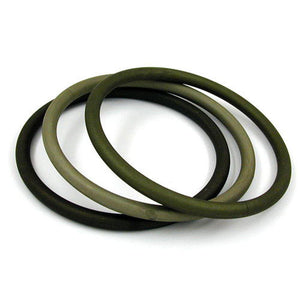 Set Of 3 Bangles Olive Green Matte