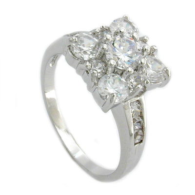 Ring Cubic Zirconia Crystal White