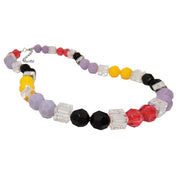 Necklace Honeycomb Beads Multicolor Faceted