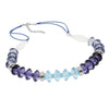 Necklace Faceted Beads Blue Silver Coloured Beads