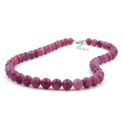 Necklace, Beads 10mm, Lilac-purple, 40cm