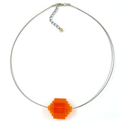 Necklace Eye-catching Bead Orange