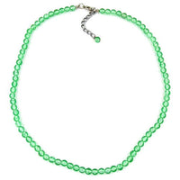 Necklace Green Beads 6mm