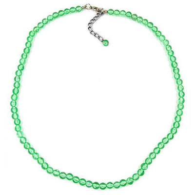 Necklace Green Beads 6mm