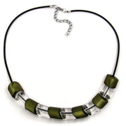 Necklace Beads Green 45cm