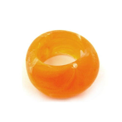 Scarf Bead Yellow Orange 28mm