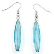 Hook Earrings Turquoise Transparent