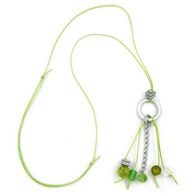 Necklace Lightgreen Beads 90cm