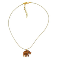 Necklace Elephant Brown