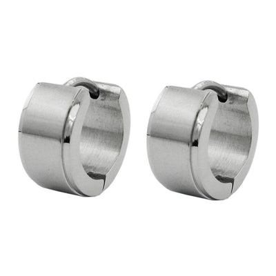 Hoop Earrings Stainless Steel 13x7mm
