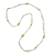 Necklace Beads Cream 96cm