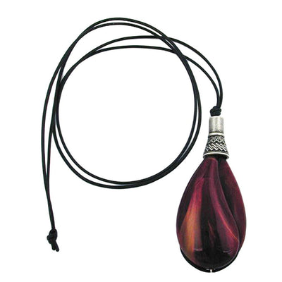 Necklace Drop Purple Marbled