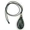 Necklace Drop Shape Black-silver-grey