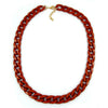 Necklace Curb Chain Red-brown Shiny