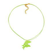 Necklace Dolphin Light Green Matte 45mm