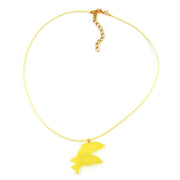 Necklace Dolphin Yellow Matte 45mm