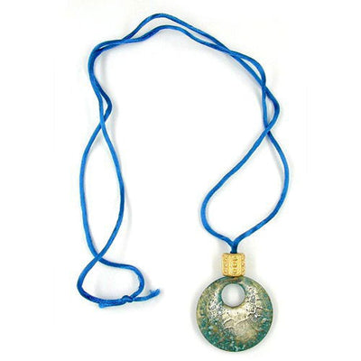 Necklace Pendant Blue- Transparent