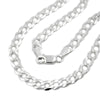 Bracelet, Open Curb Chain, Silver 925, 19cm