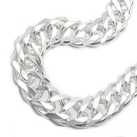 Bracelet, Double Rombo Chain, Silver 925, 19cm