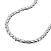 Box Chain, Rounded Links, Silver 925, 45cm