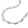 Necklace, Anchor Chain, Rectangular Links, Silver 925, 42cm