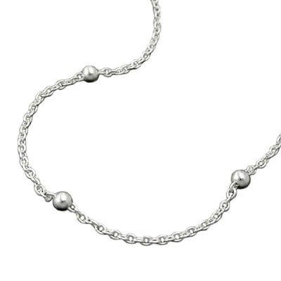 Necklace, Chain With Balls, Silver 925, 42cm