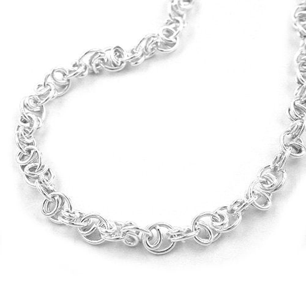Bracelet, Fancy Chain, Silver 925, 19cm