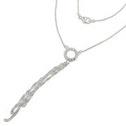 Y-chain 3 Chains Necklace Silver 925