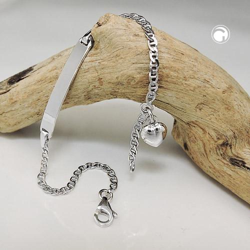 Id Bracelet Curb Chain Silver 925