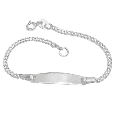 Id Bracelet Curb Chain Silver 925