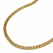 Curb Chain, Gold Plated 50mm