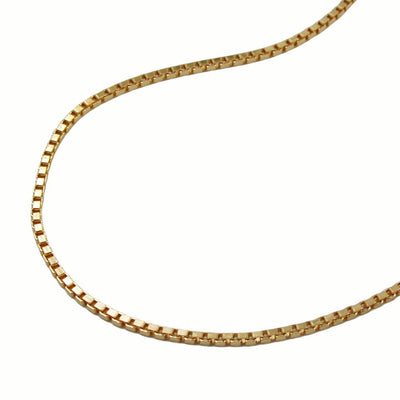 Anklet, Box Chain, Gold Plated, 27cm