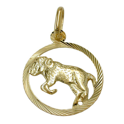 Pendant Zodiac Sign Aries 9k Gold