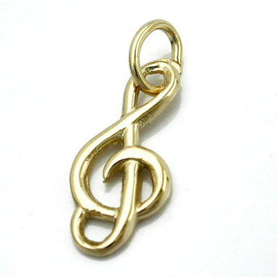 Pendant Treble Clef 14k Gold