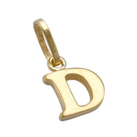 Pendant Initiale D 9k Gold