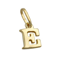 Pendant Initiale E 9k Gold