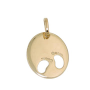 Baby's Christening engravable Charm, 14k Gold