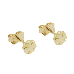 Stud Earrings Cloverleaf 9k Gold
