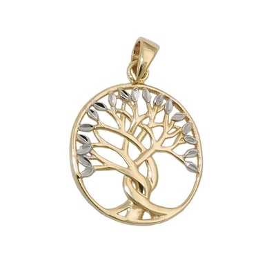 Pendant Tree Of Life Bicolor 9k Gold