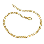 Bracelet, 19cm, Open Curb, 14k Gold