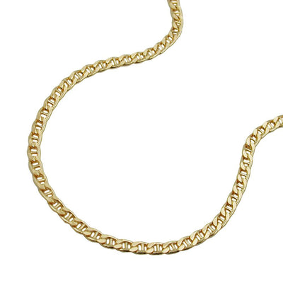 Necklace, Thin Mariner Chain, 45cm, 9k Gold