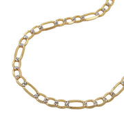 Bracelet, Figaro Chain, 19cm, 14k Gold