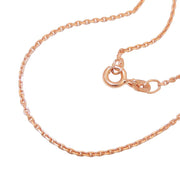 Necklace Chain, 45cm, Anchor Round, 14k Rose Gold