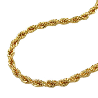 Bracelet, Rope Chain, 15cm, 9k Gold
